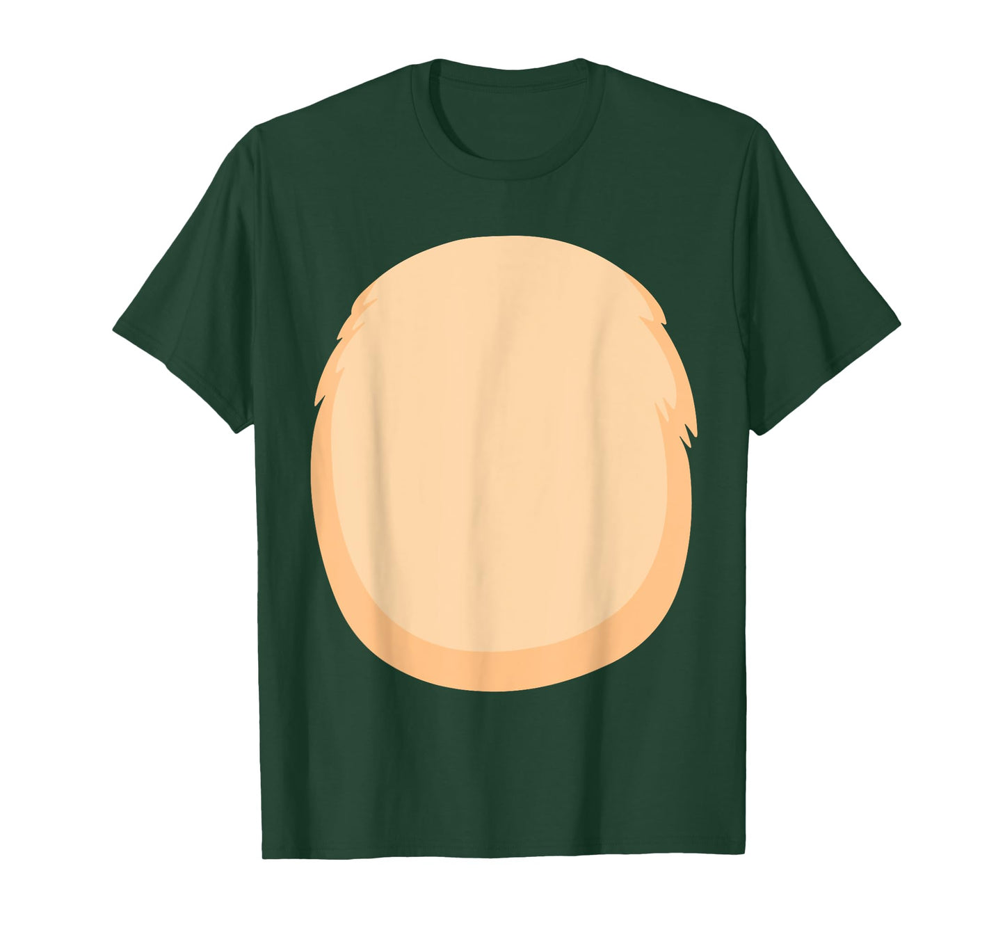 Bear Belly Costume for Halloween Furry Cartoon Stomach Brown T-Shirt