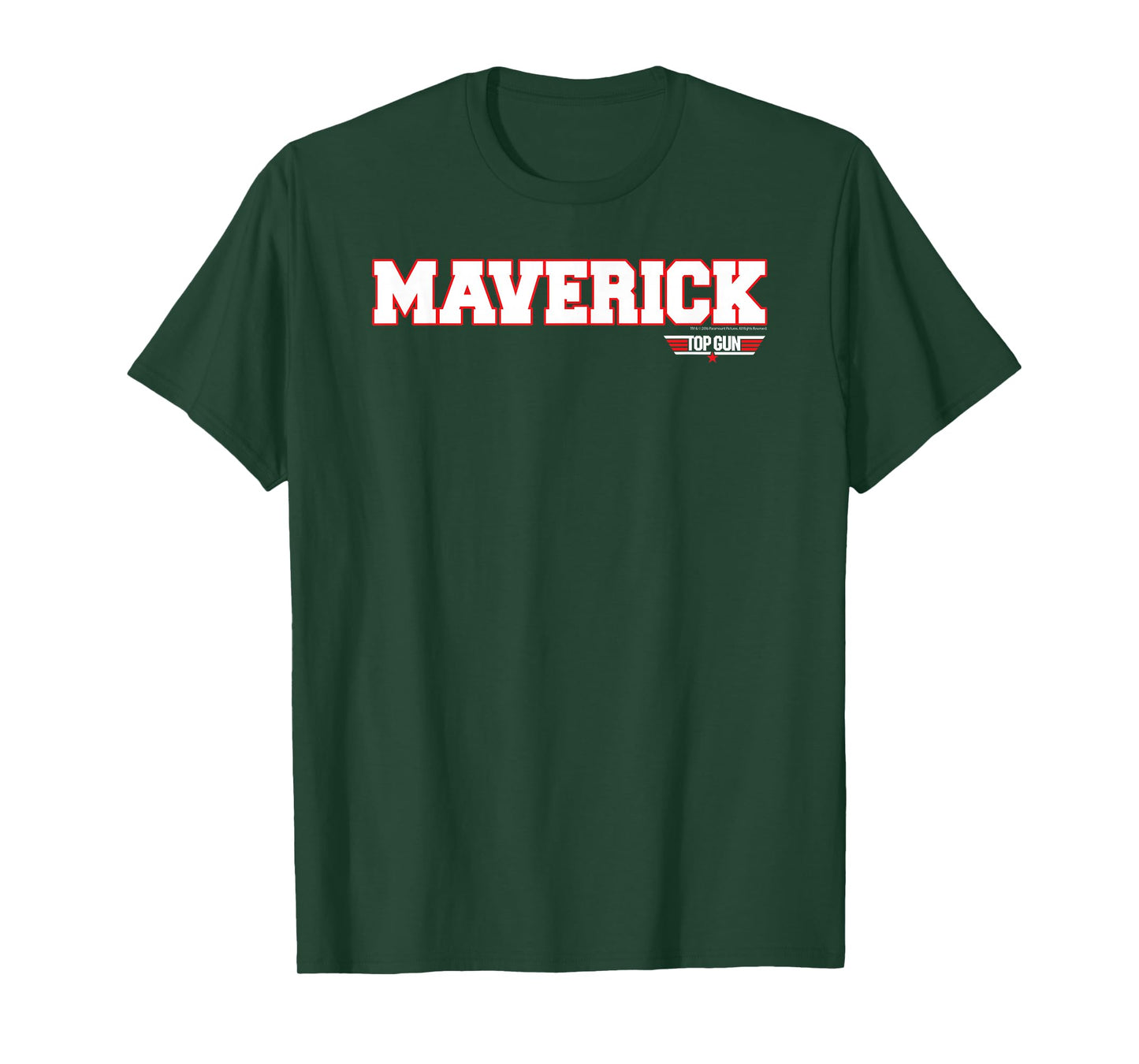 Top Gun Maverick Name with Logo Retro 80's Action Movie T-Shirt