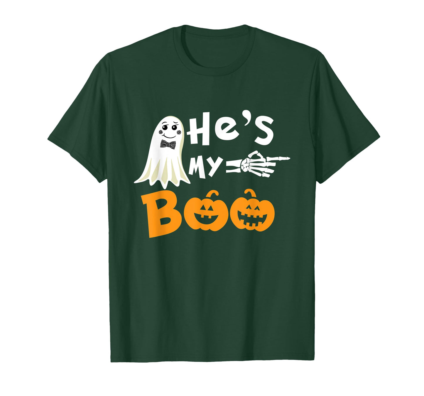 He's My Boo Matching Halloween Costumes For Couples T-Shirt
