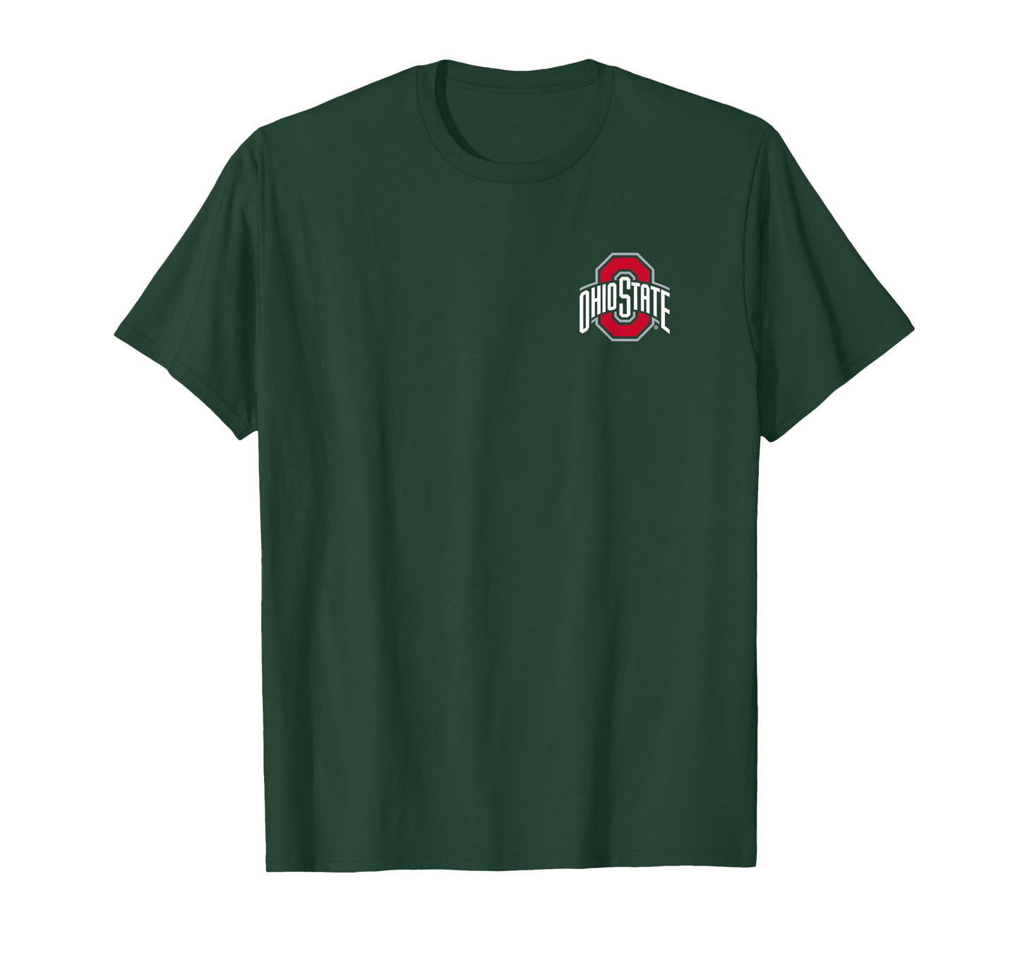 Ohio State Buckeyes Front/Back Brutus Black T-Shirt