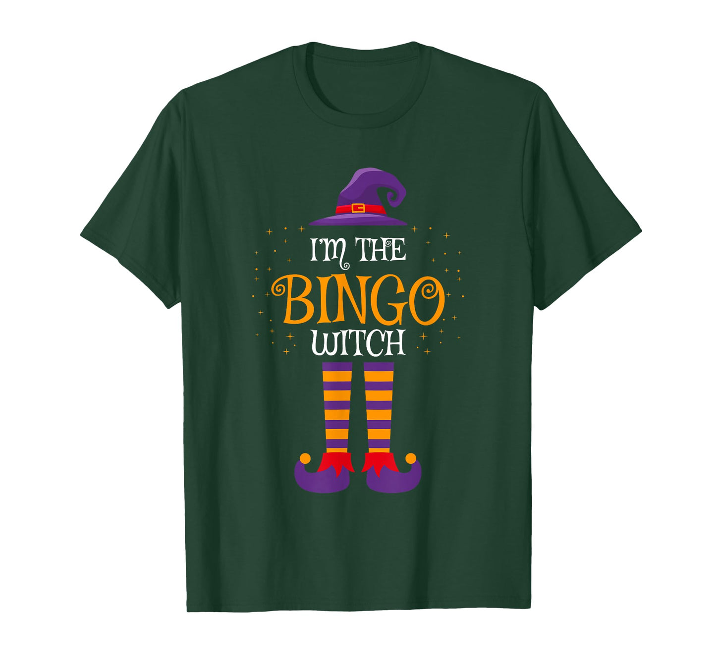 I’m The Bingo Witch Halloween Family Matching Group Costume T-Shirt