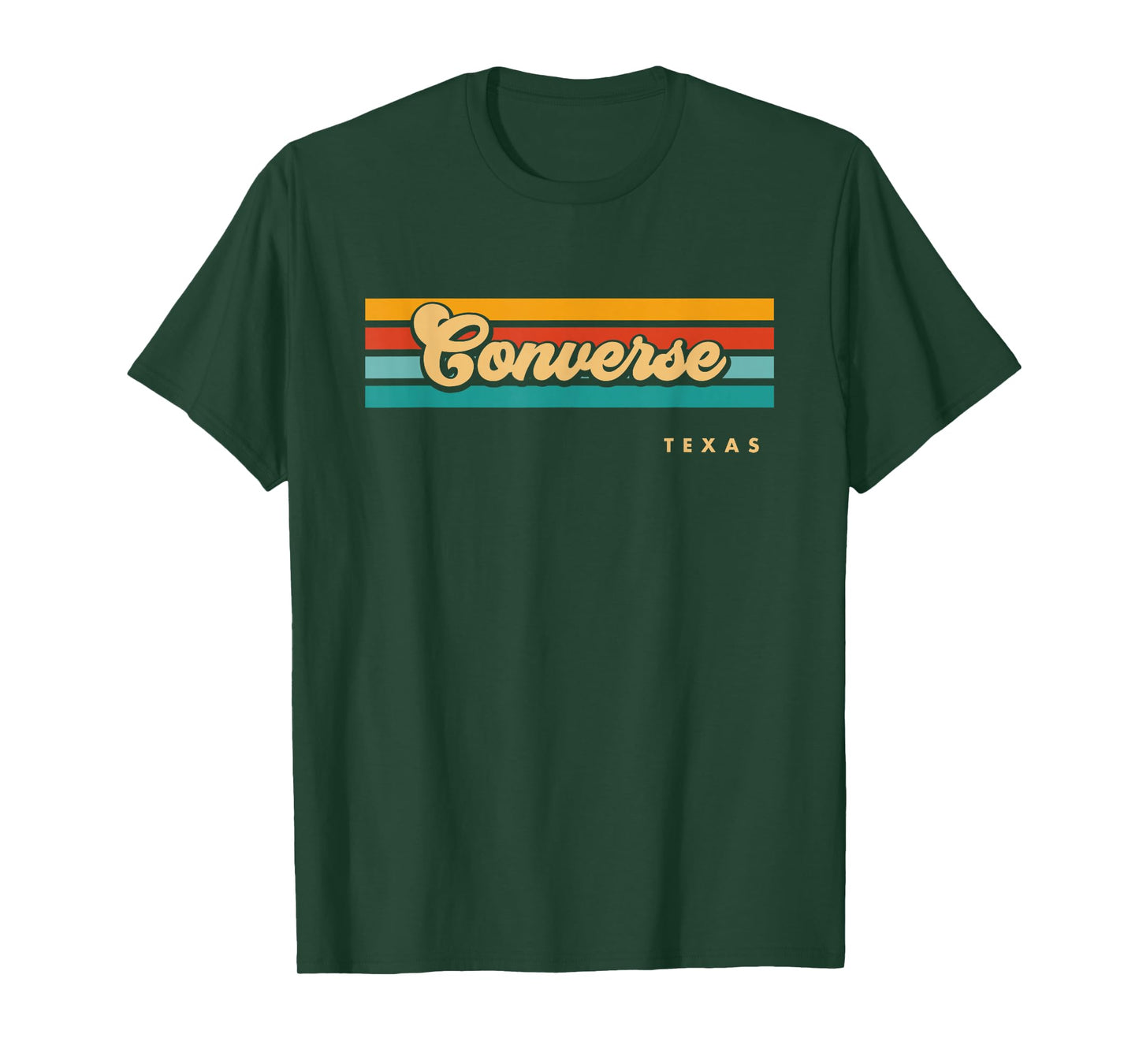Vintage Sunset Stripes Converse, Texas T-Shirt