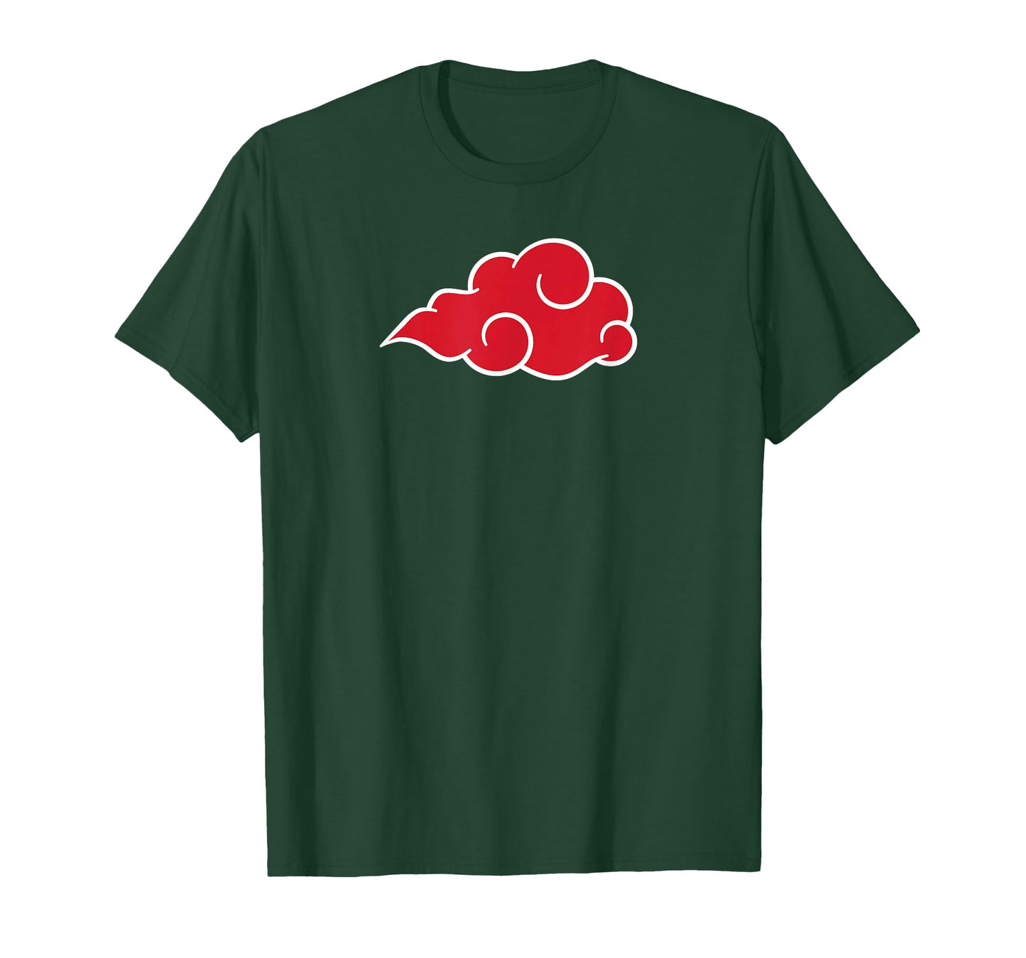 Red Cloud Anime Style Japanese Manga Comic Style Pattern T-Shirt