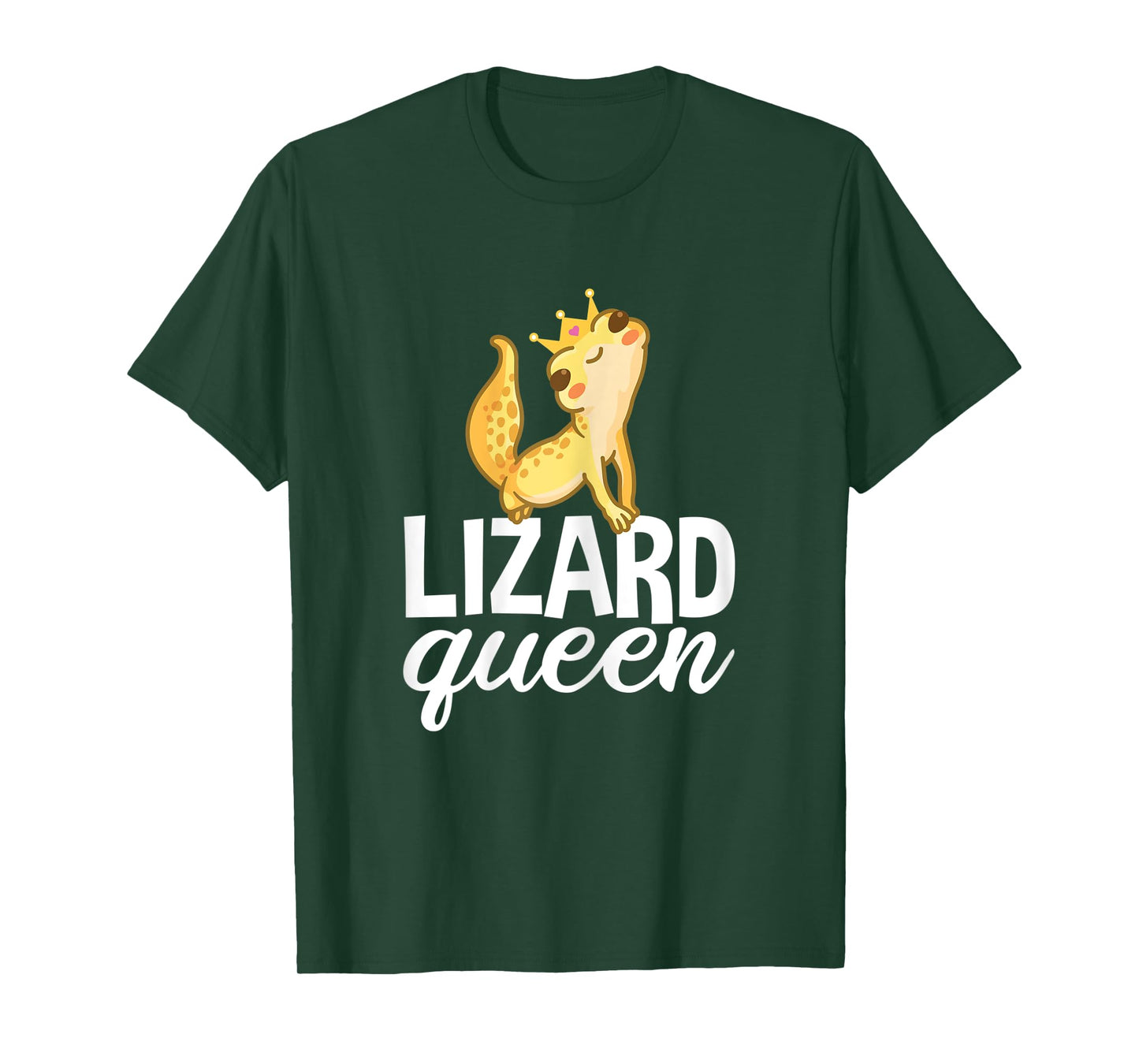 Lizard Queen Funny Cute Gecko Reptile Lover T-Shirt