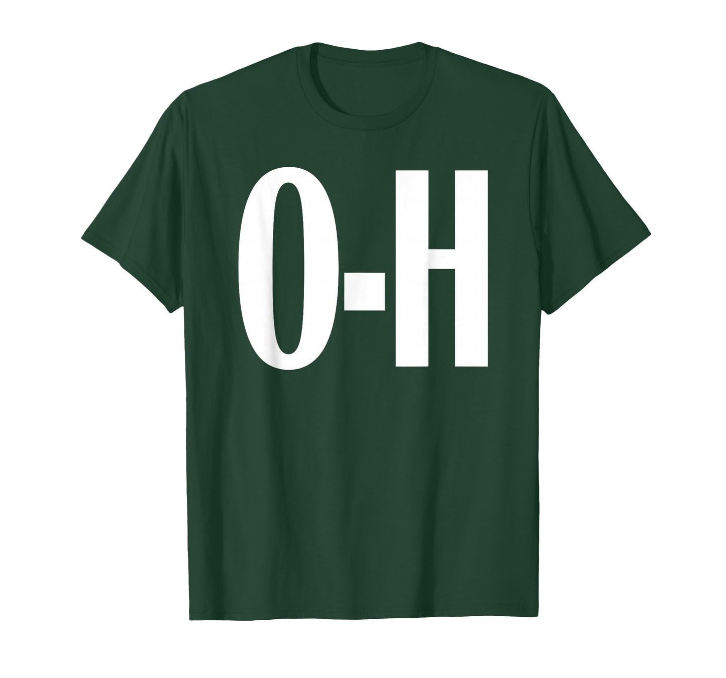 O-H Couples Matching Ohio Sports Football Funny Fun T-shirt T-Shirt