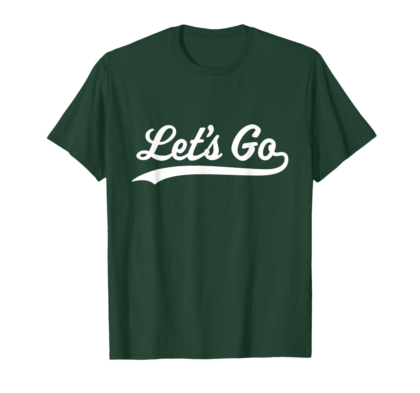 Funny Sports Gifts Let's Go T-Shirt - Unisex Adults - Black - Small - Short Sleeve - Crew Neck - Classic Fit - Modern Casual - Sports Fans, General Audience