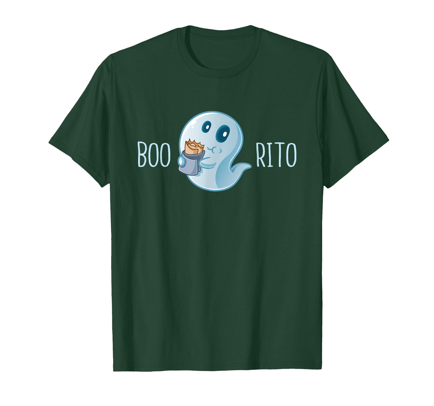 Boo-Rito Funny Mexican Taco Burrito Ghost Halloween Costume T-Shirt