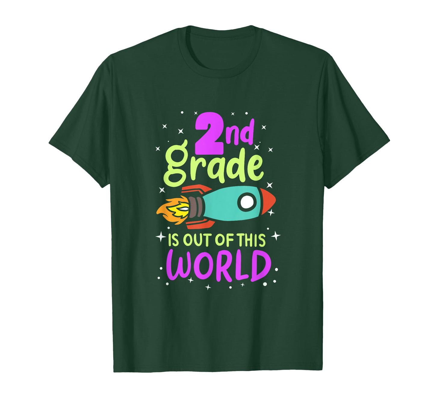2nd Grade Is Out Of This World 2nd Grader Rocket Costume T-Shirt