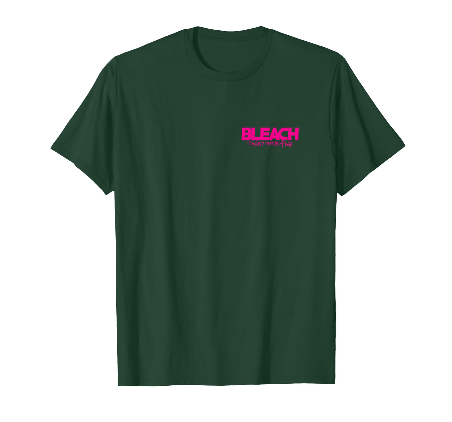 Bleach: Thousand Year Blood War Pink Text Front & Back Anime T-Shirt