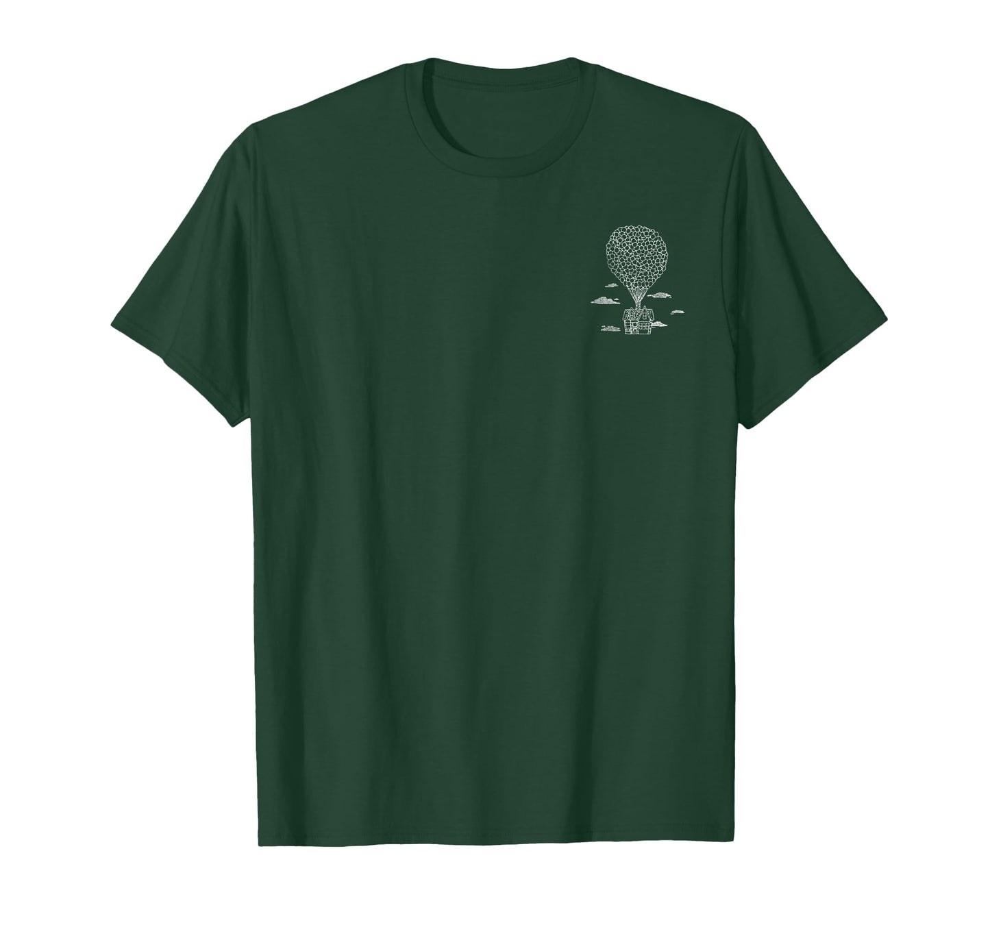 Disney Pixar Up Balloon Adventure Sketch Front & Back T-Shirt