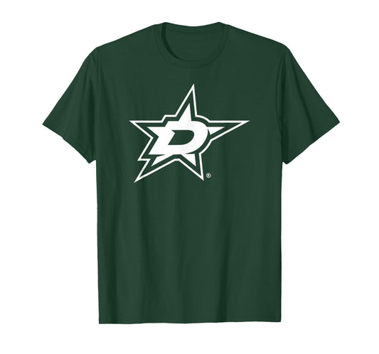Dallas Stars Two Tone Black NHL Officially Licensed T-Shirt