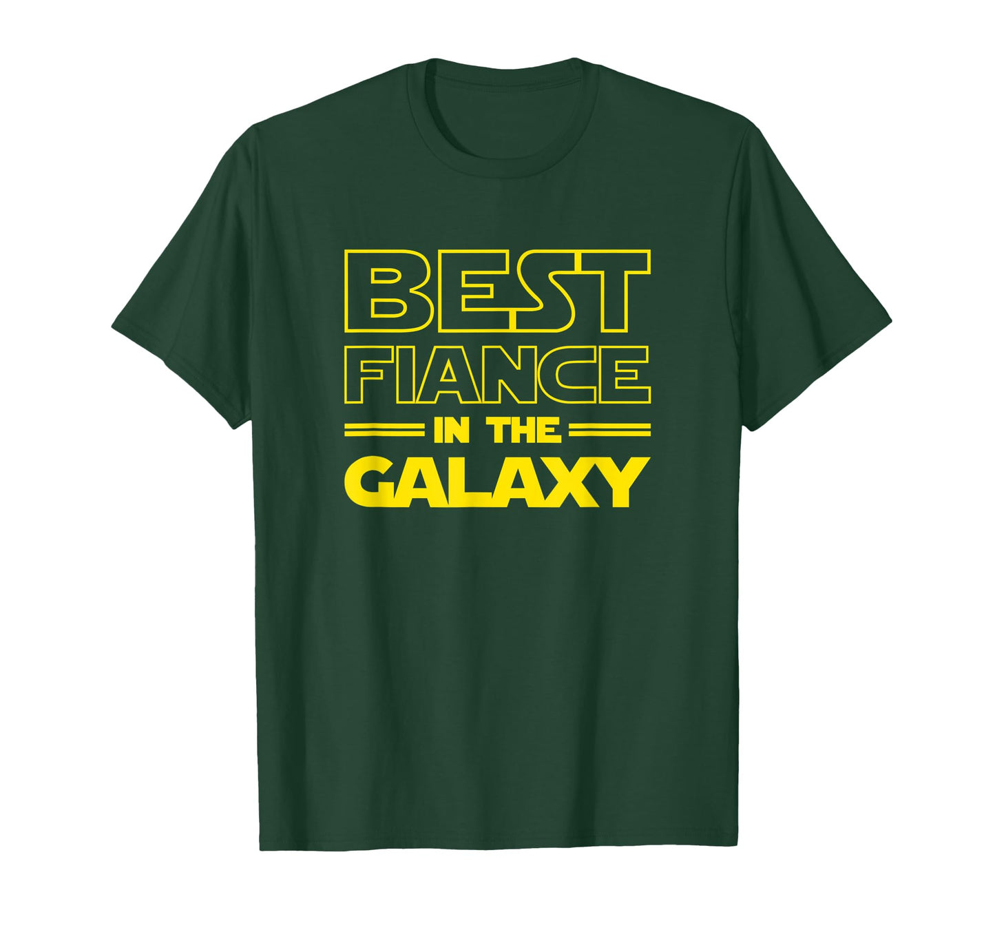 Mens Fiance Gifts "Best Fiance in the Galaxy" Men Tee Shirts