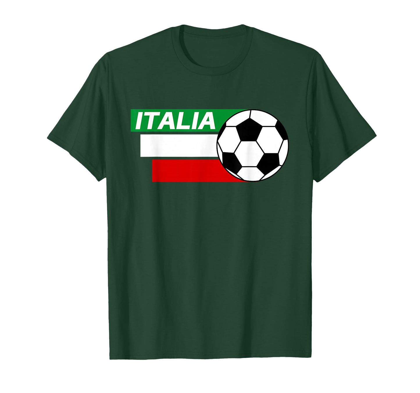 Italy Soccer shirt. Italian flag colors soccer T-Shirt