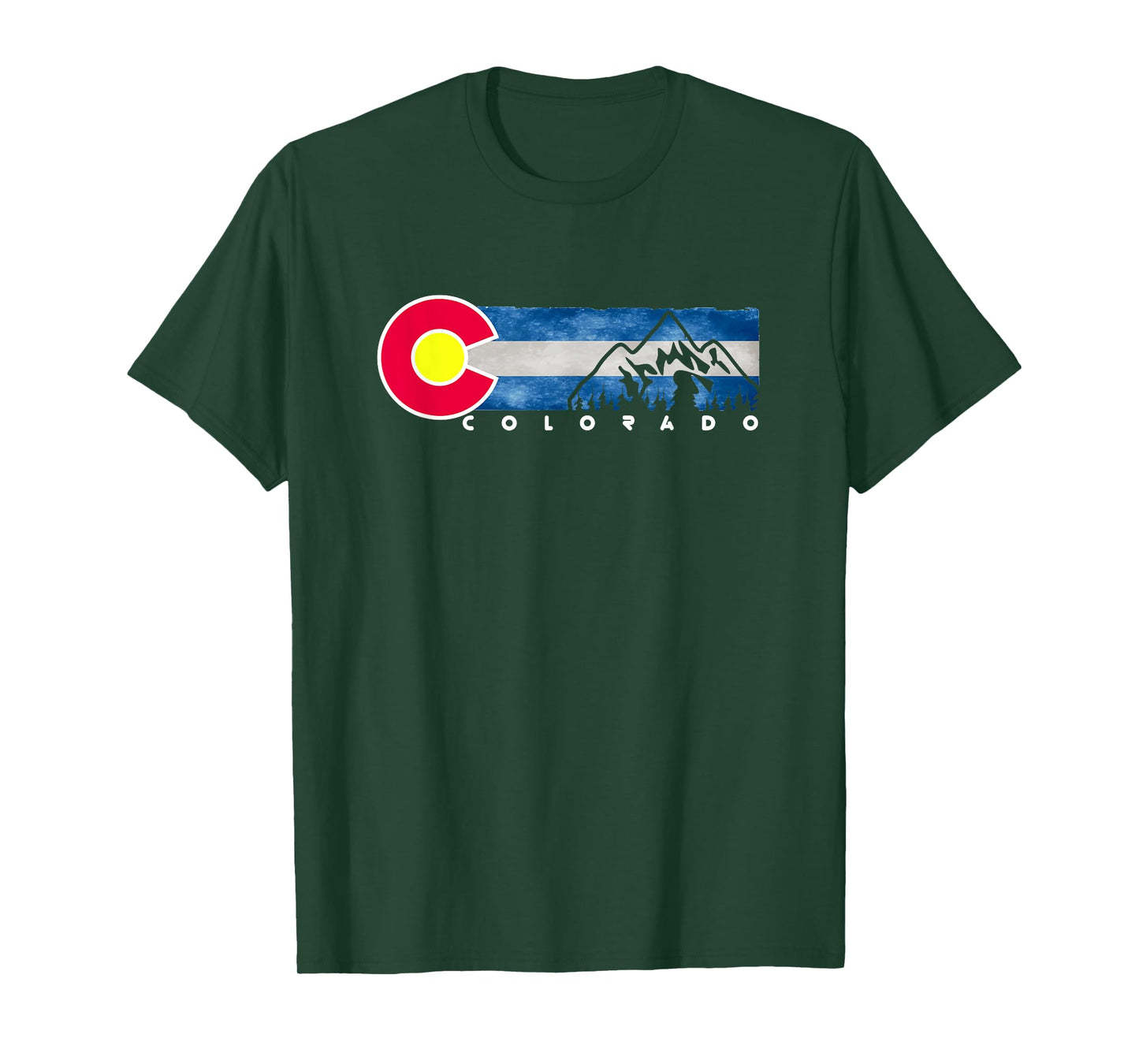 Rocky mountain State of Colorado Flag T-shirt