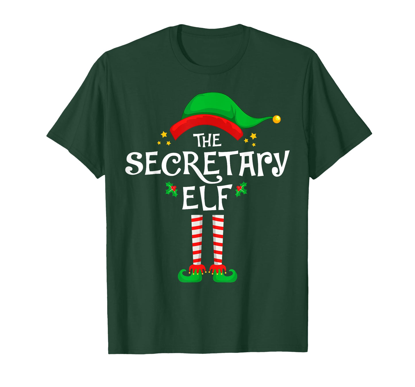 The Secretary Elf Christmas Family Matching Group T-Shirt