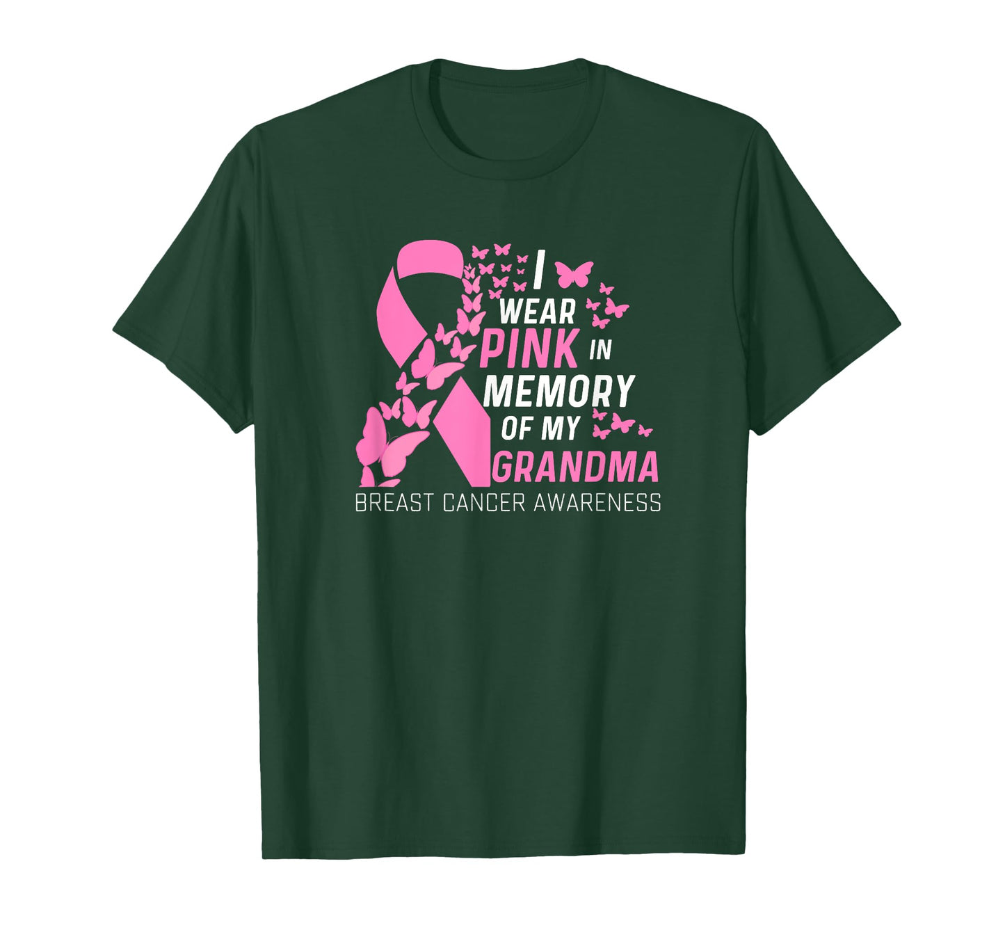 I wear Pink In Memory of my Grandma Breast Cancer Awareness T-Shirt