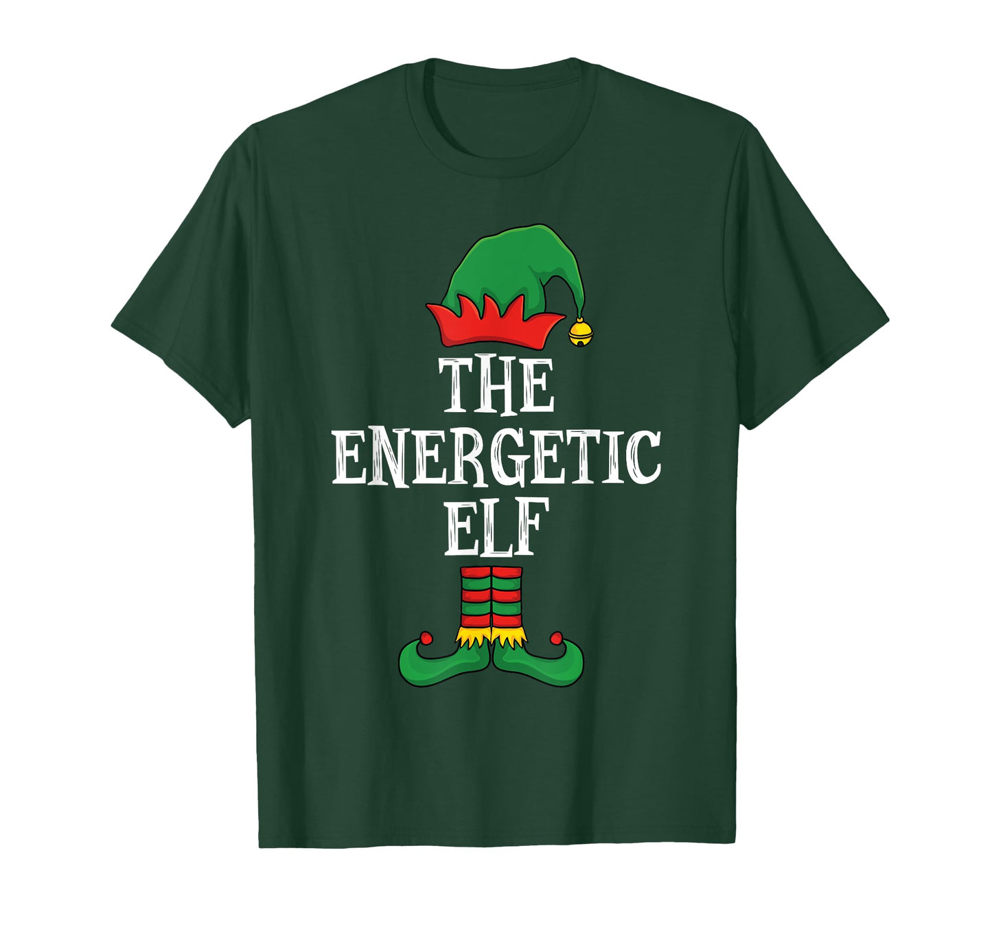 Matching Family Group Funny I'm The Energetic Elf Christmas T-Shirt