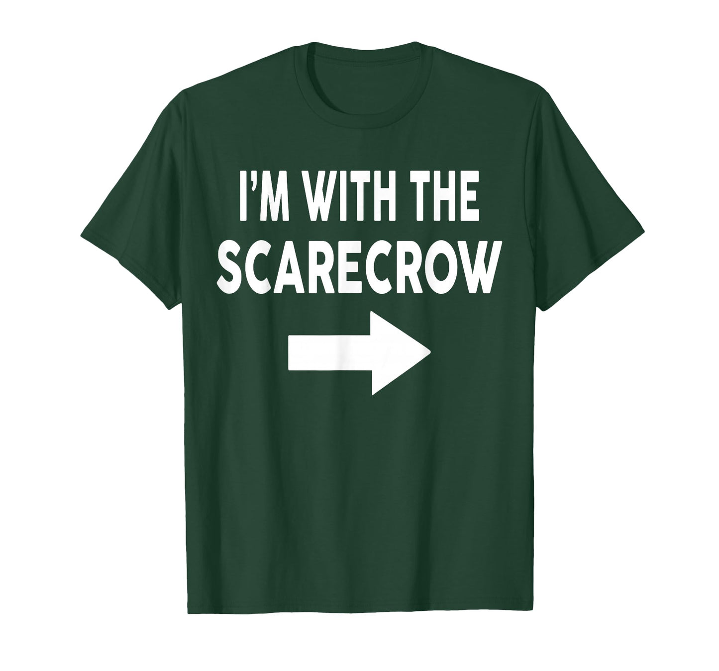 I'm With The SCARECROW TShirt Halloween Costume SCARECROW T-Shirt