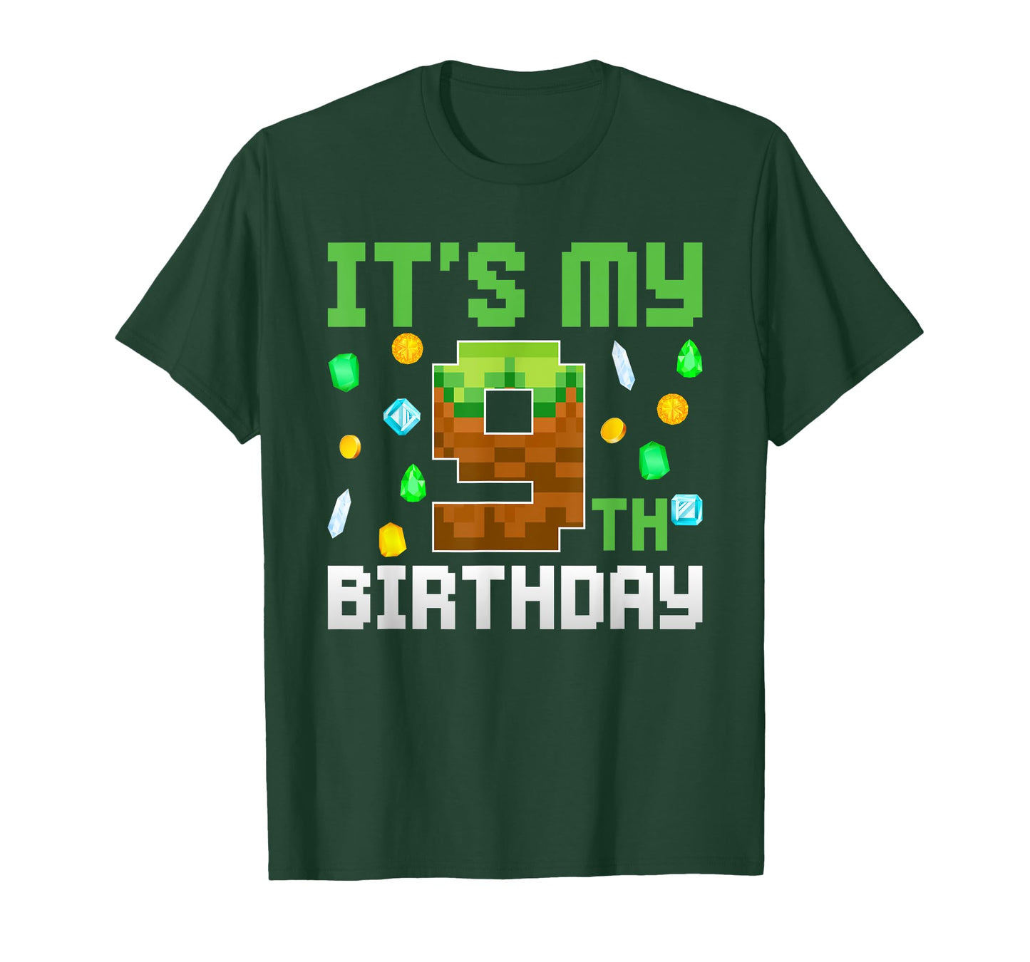 Birthday Boy Shirt It's My 9th Birthday Video Game Pixel T-Shirt
