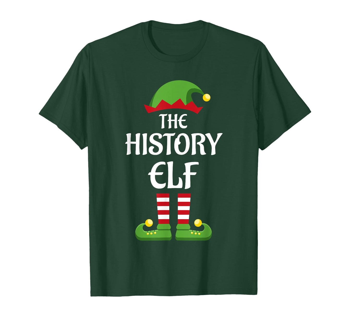 History Elf Family Matching Group Christmas Teacher T-Shirt