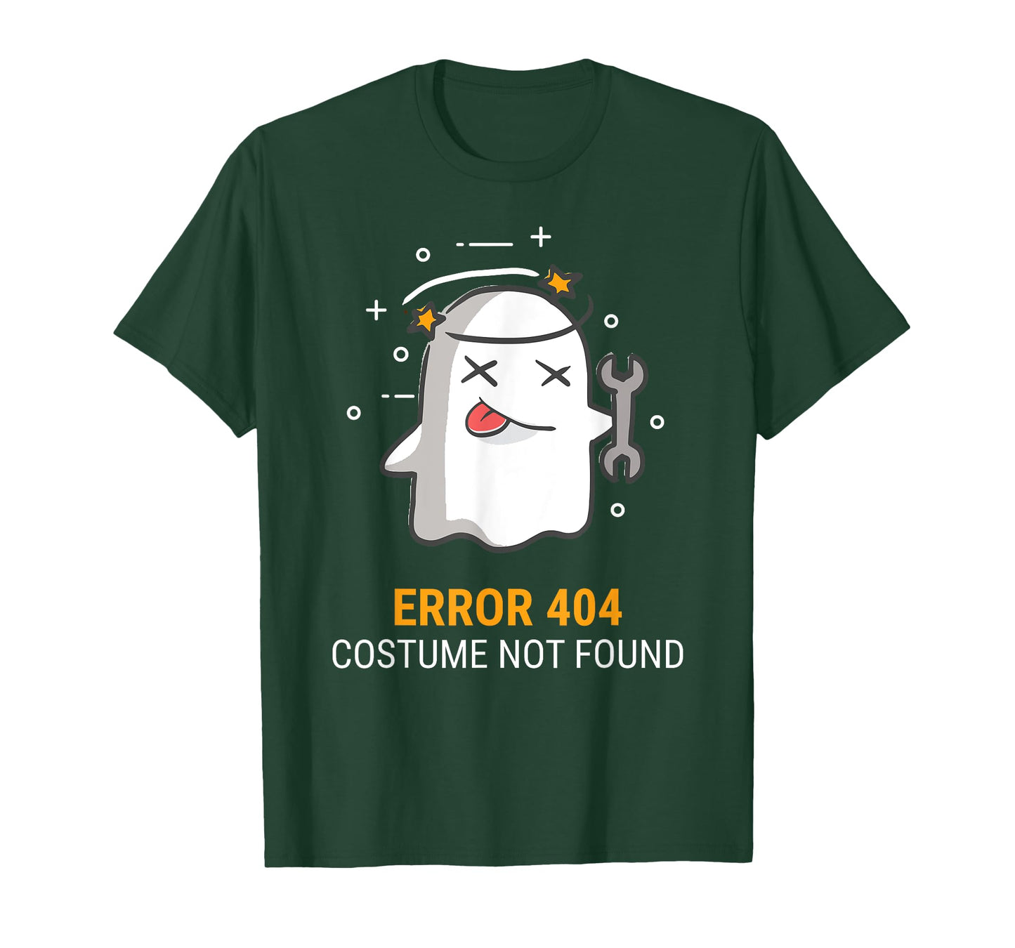 Error 404 Costume Not Found Easy Halloween Ghost T-Shirt