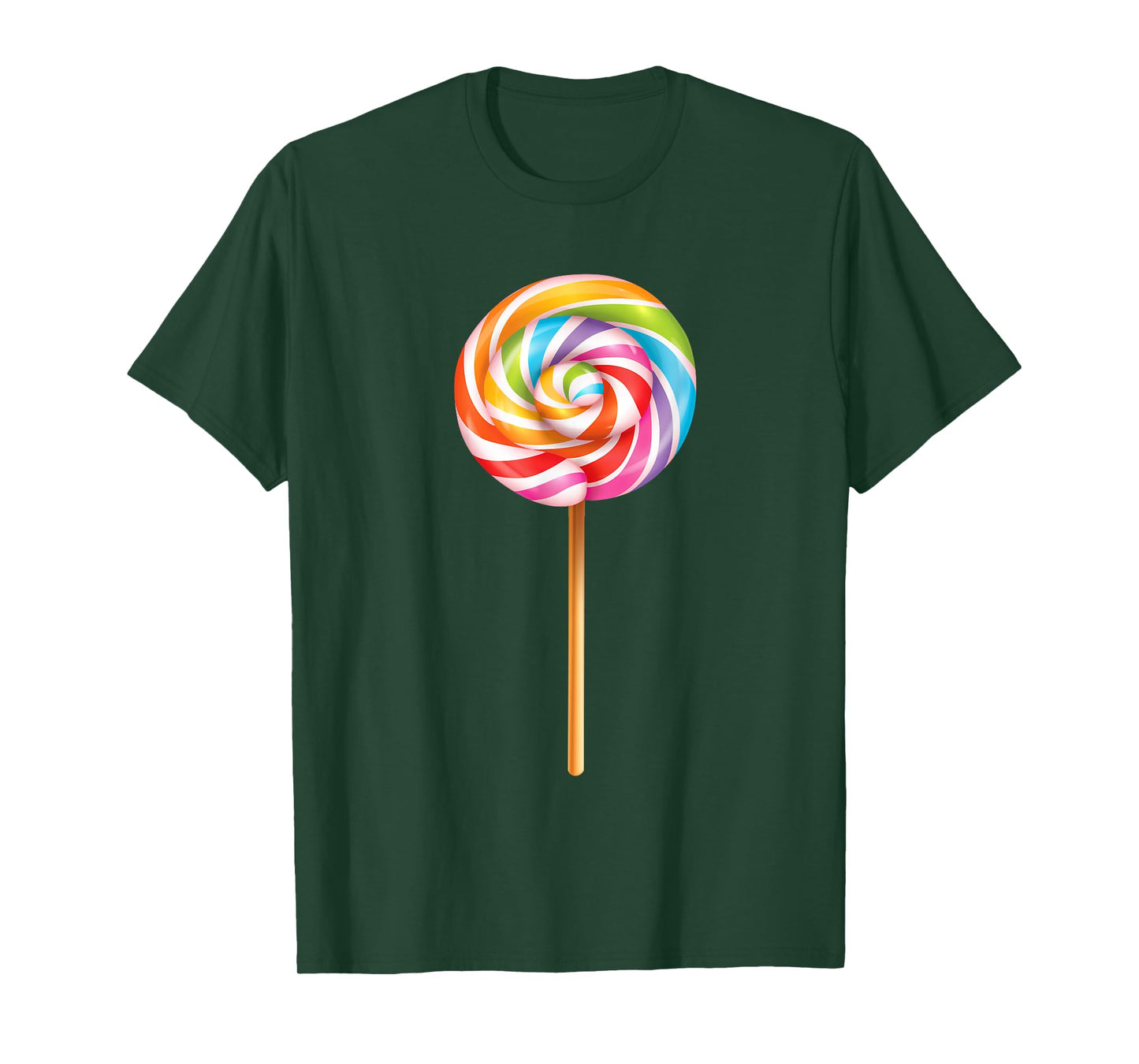 Lollipop Shirt Men Women Kids Rainbow Sucker Candy Costume T-Shirt