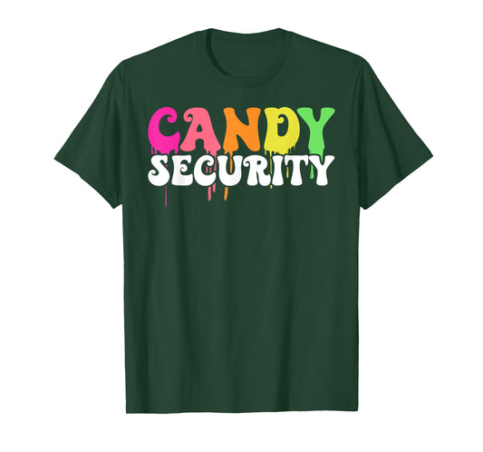 Funny Candy Security Halloween Costume Parents T-Shirt