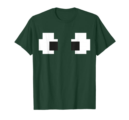 Retro Arcade Game Ghost Eyes Halloween Group Costume T-Shirt