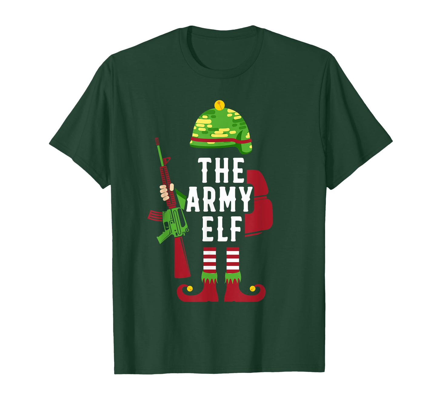 The Army Elf Funny Christmas Gifts for Soldiers T-Shirt