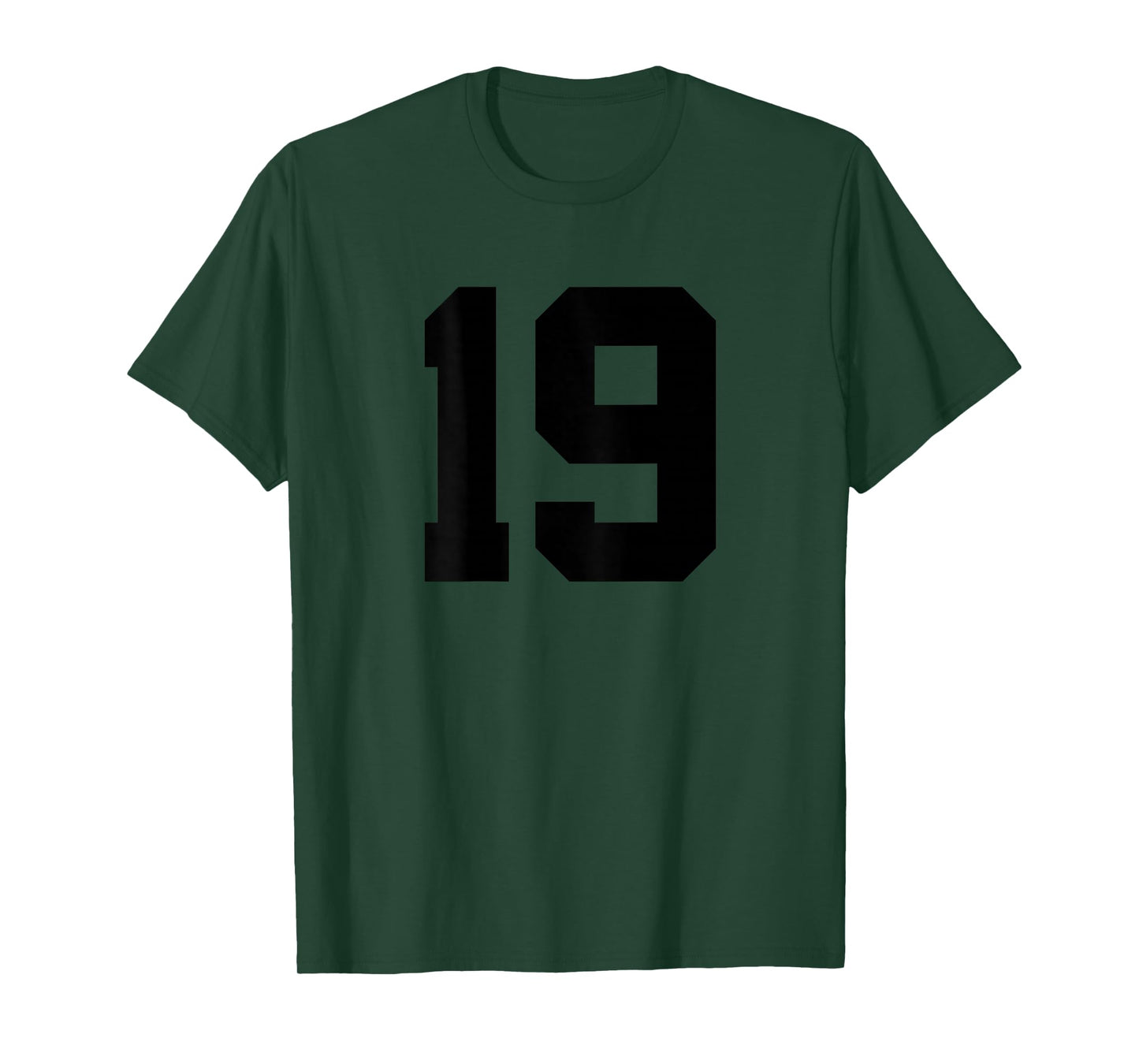Number 19 (on Back) Sports Team Jersey Number T-Shirt