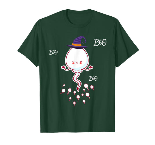 Boo Boo Funny Sperm Ghost Halloween Men Women Costume Gift T-Shirt