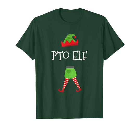 PTO School Elf Christmas Matching Family Group T-Shirt T-Shirt