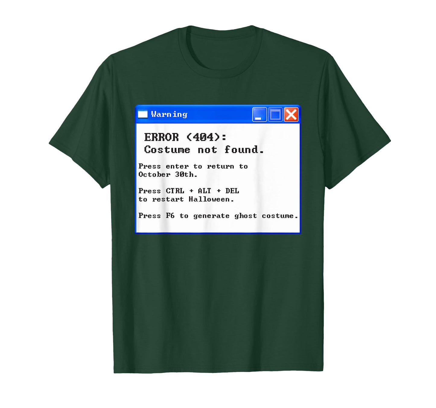 Error 404 Halloween Costume Not Found T-Shirt T-Shirt