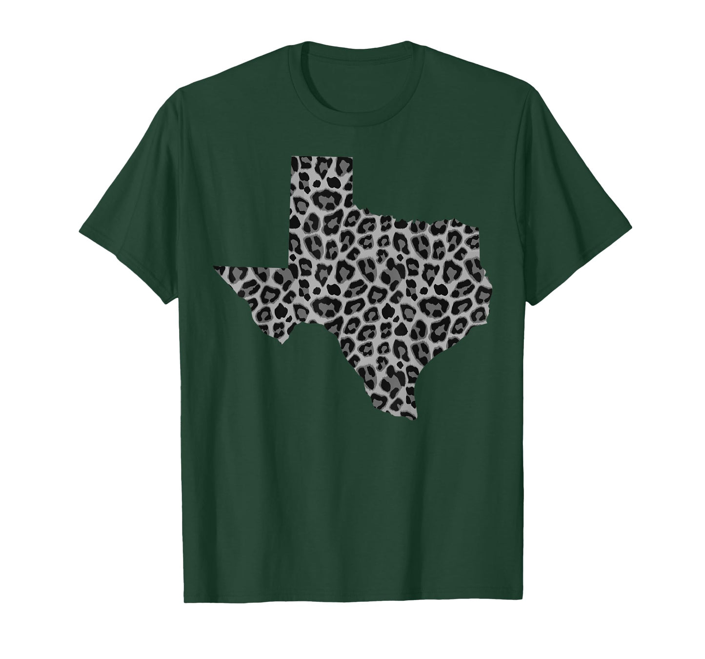 Cute Texas Shape Leopard Print | Wildlife Animal Lover Gift T-Shirt