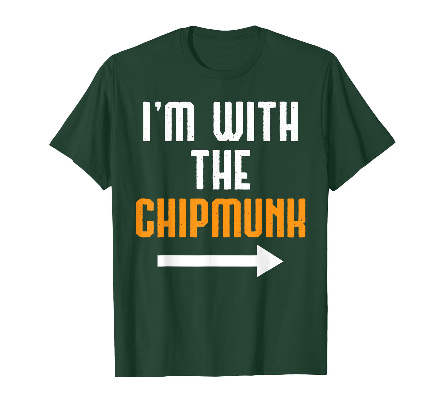I'm With The Chipmunk Shirt Costume Funny Halloween Couple T-Shirt