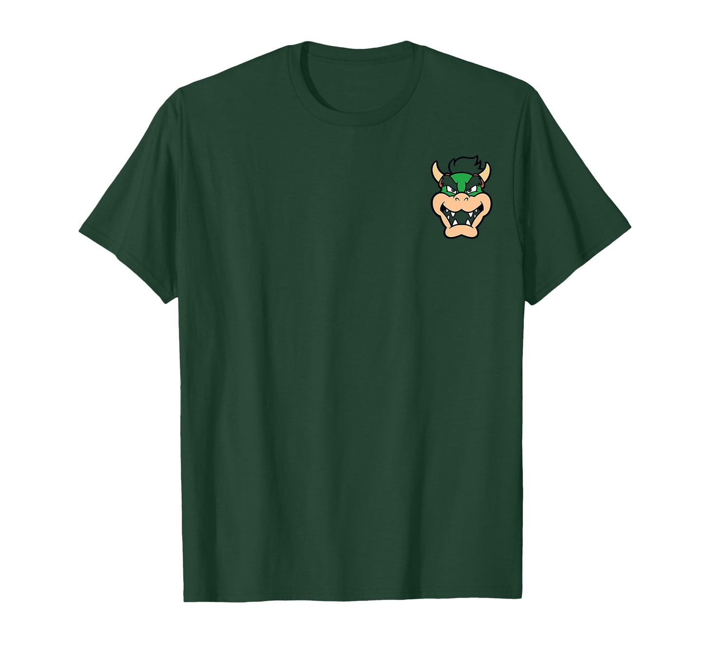 Nintendo Super Mario Bowser Pocket Face Graphic T-Shirt T-Shirt