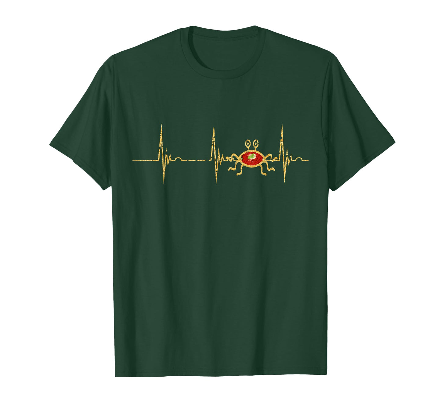 Pastafari Heartbeat EKG Puls Flying Spaghetti Monster FSM T-Shirt