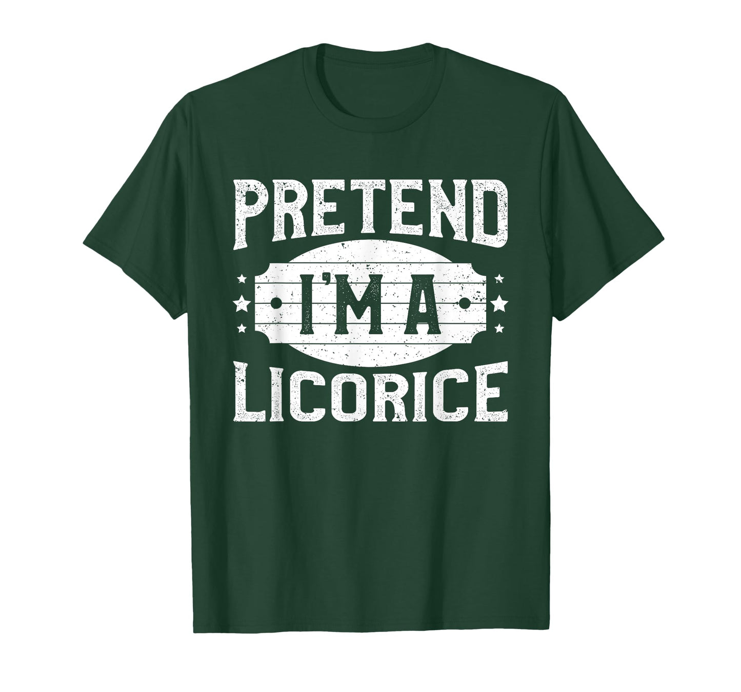 Pretend I'm A Licorice Matching Costume Lazy Halloween Party T-Shirt