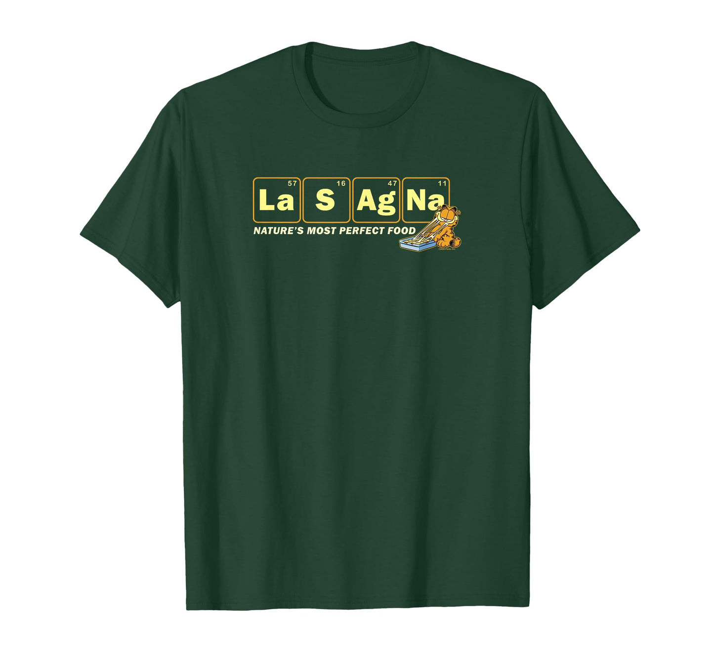 Garfield Lasagna Nature's Most Perfect Food T-Shirt