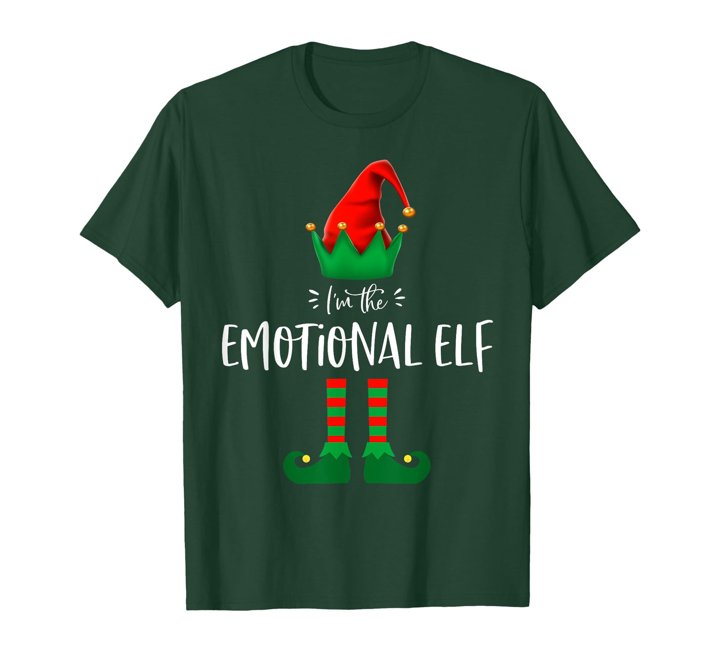 I'm The Emotional Elf Funny Saying Matching Group T Shirt