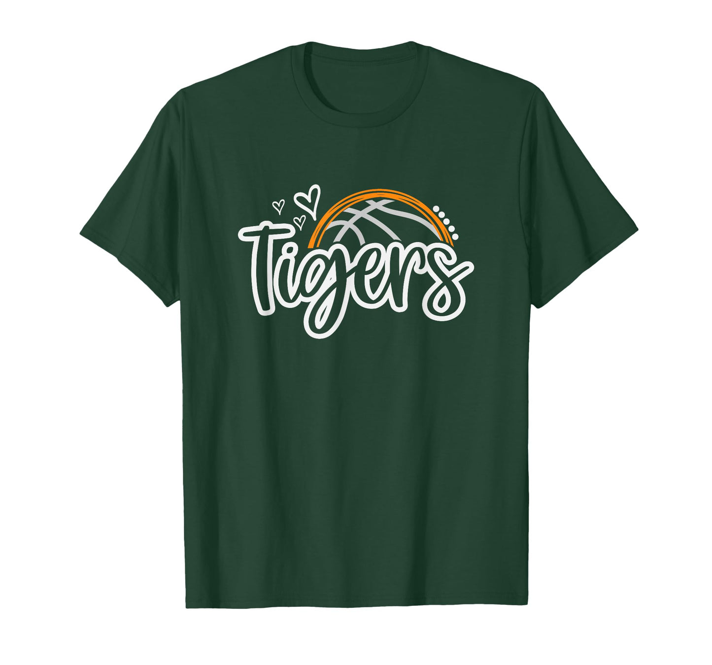 Basketball Tigers School Sports Fan Team Spirit T-Shirt