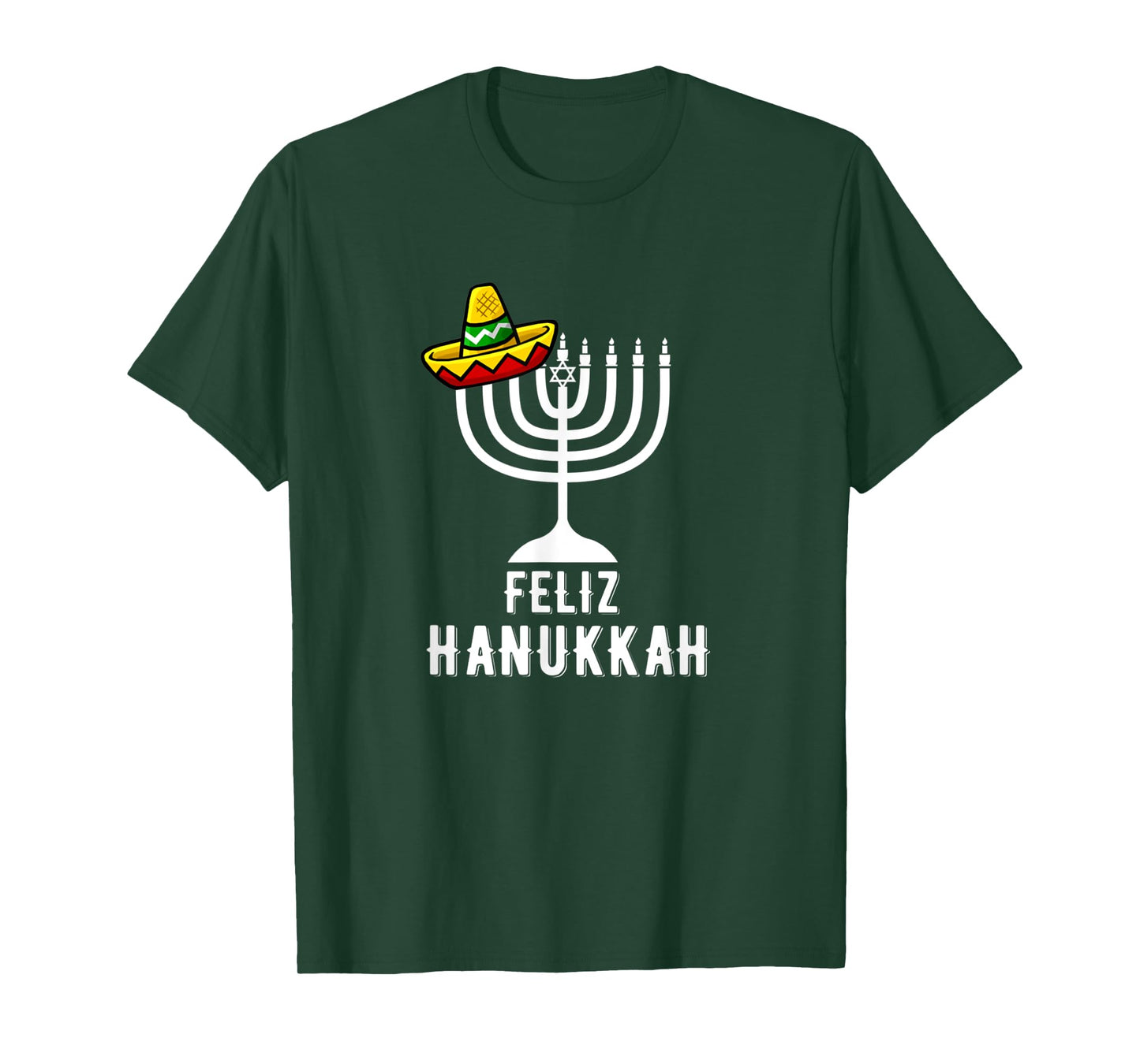 Feliz Hanukkah Awesome Menorah Chanukah Get Lit Dreidel T-Shirt