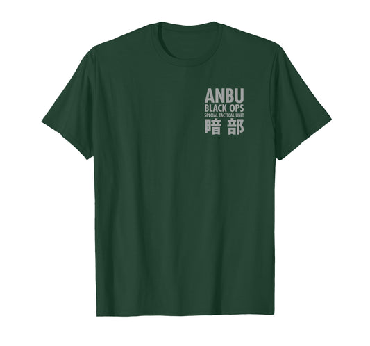 Naruto Shippuden Front and Back Anbu Tactical Squad Anime T-Shirt