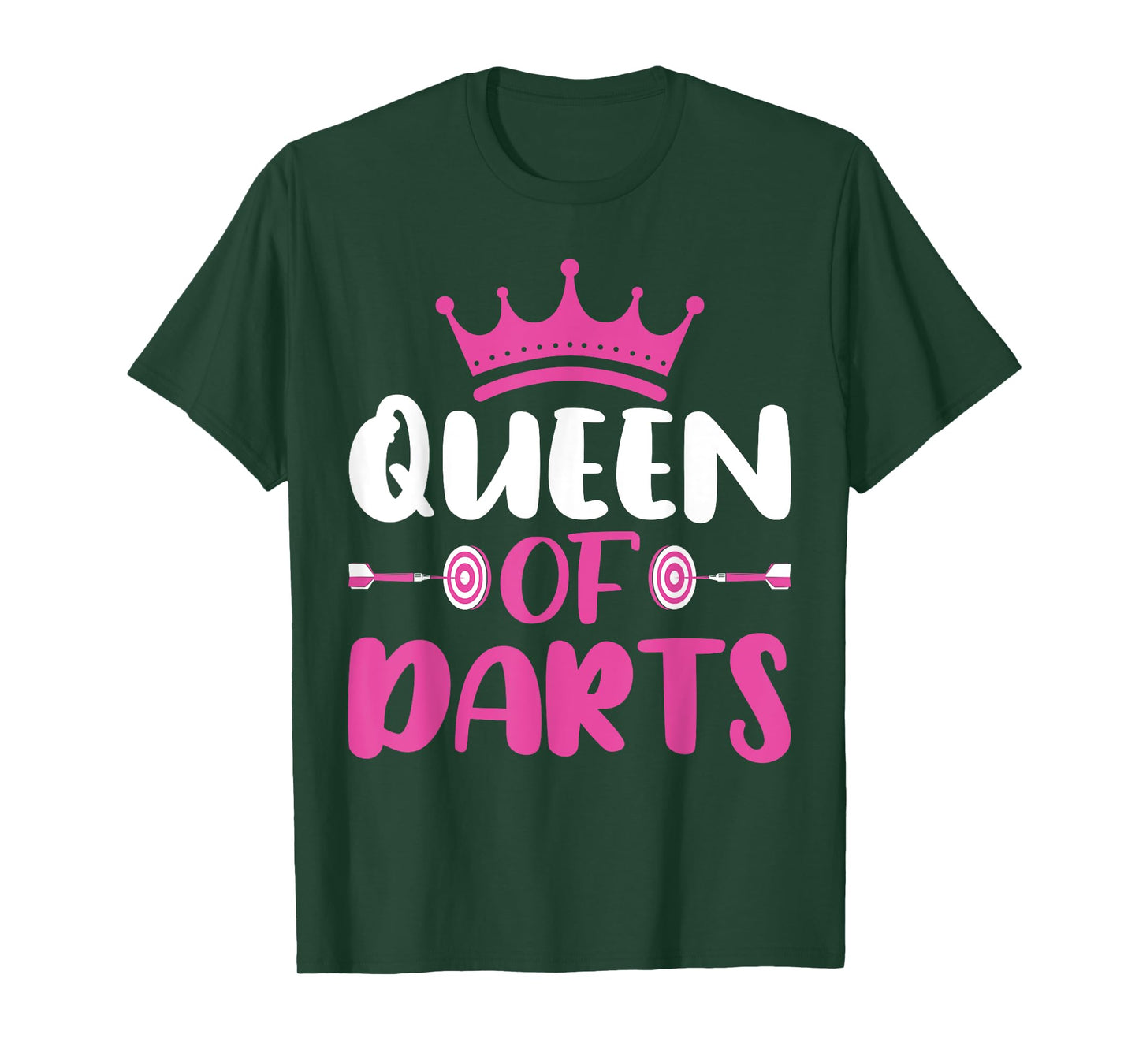 Queen of Darts - Funny Dart Board and Dart Game Lover Women T-Shirt