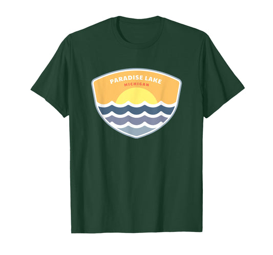 Paradise Lake Michigan MI Sunset Vacation Souvenir T-Shirt