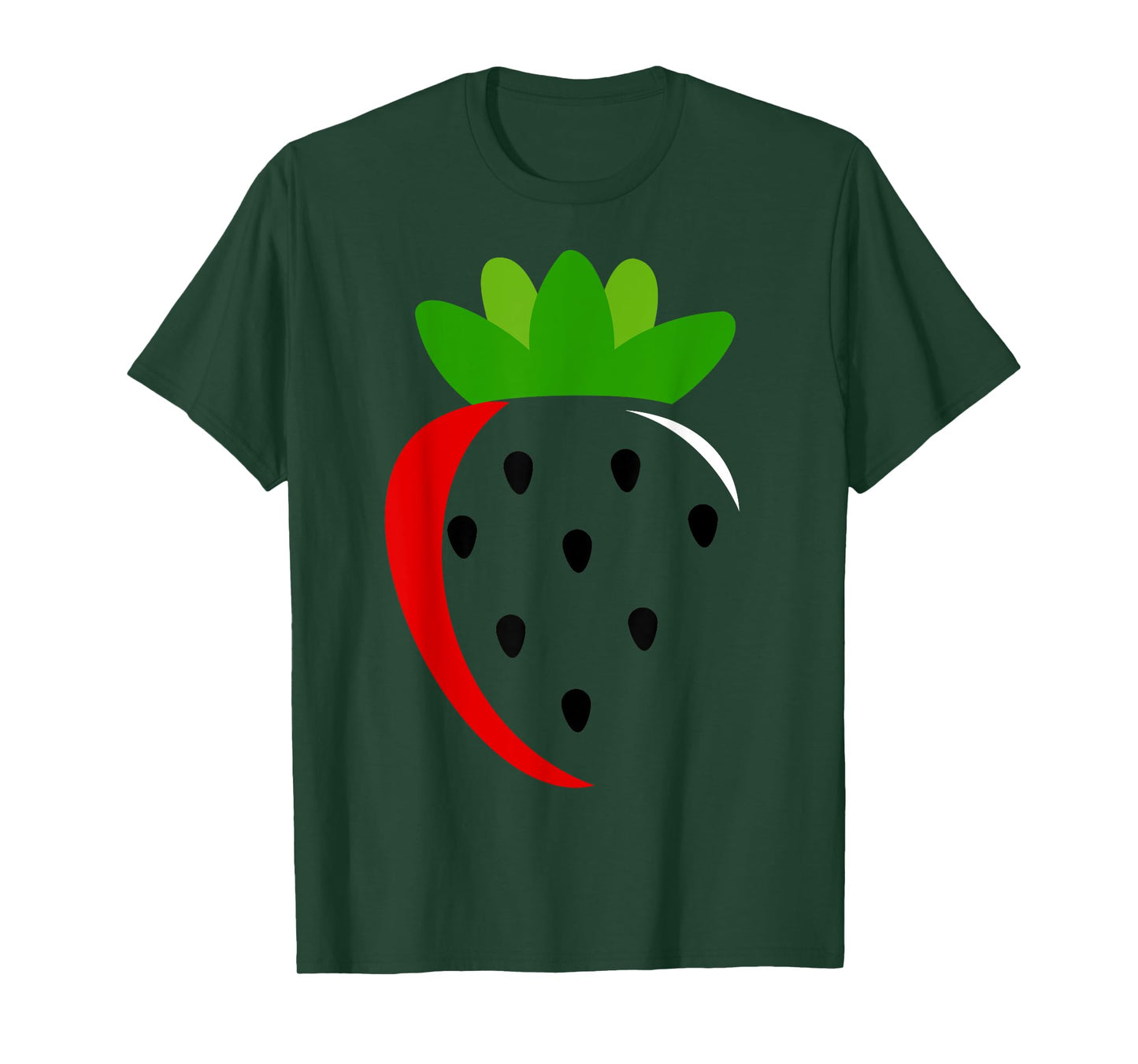 Big Strawberry Costume Cute Easy Fruit Halloween Gift T-Shirt