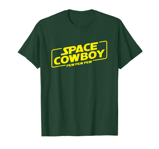 Space Cowboy Pew Pew Pew Funny Geek Nerd Pop Culture T-Shirt T-Shirt