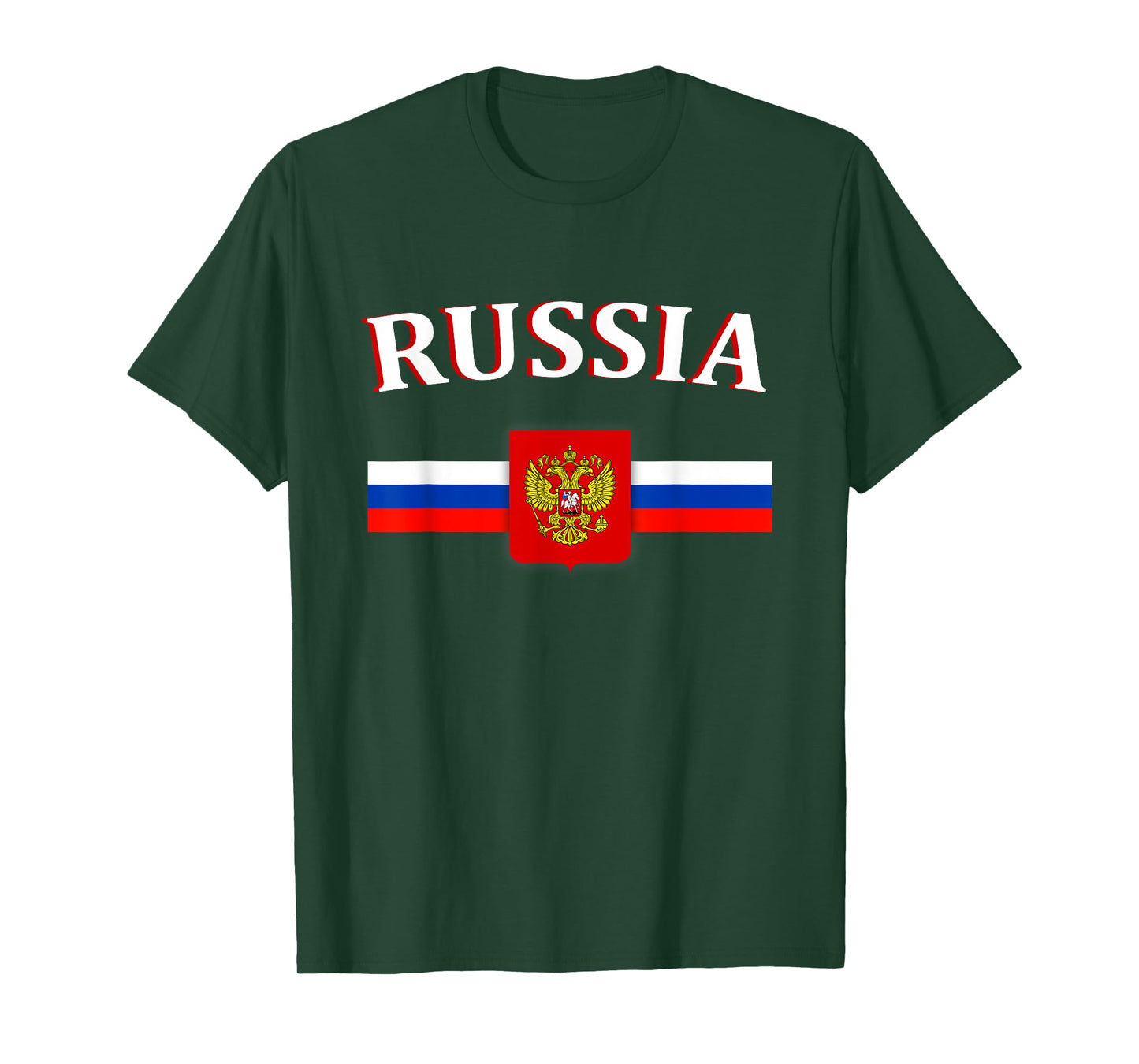 Russian Flag T-shirt Russian Emblem Shirt Russia Tee