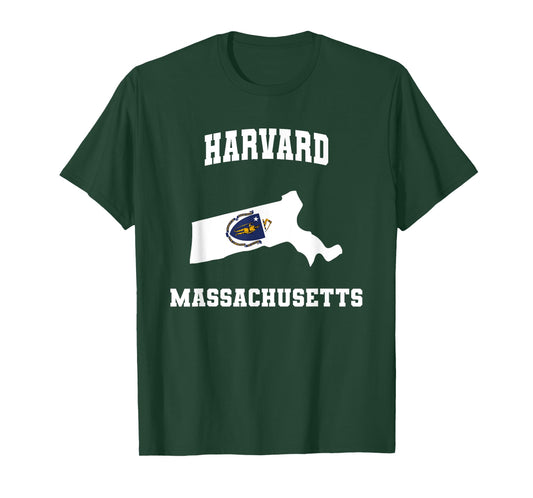Harvard Massachusetts MA State Vintage Athletic T-Shirt