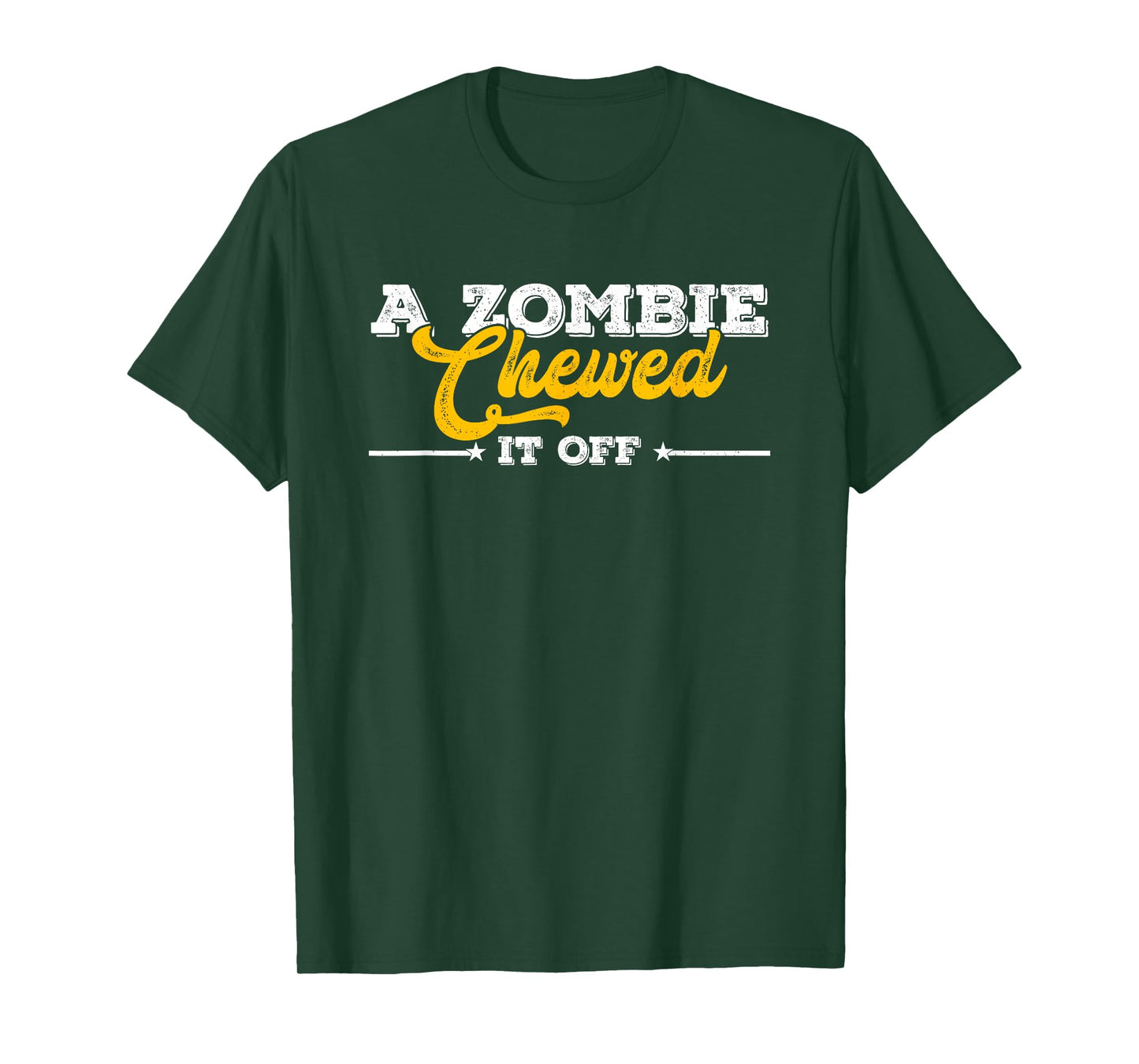 A Zombie Chewed It Off Funny Leg Arm Amputee Recovery T-Shirt